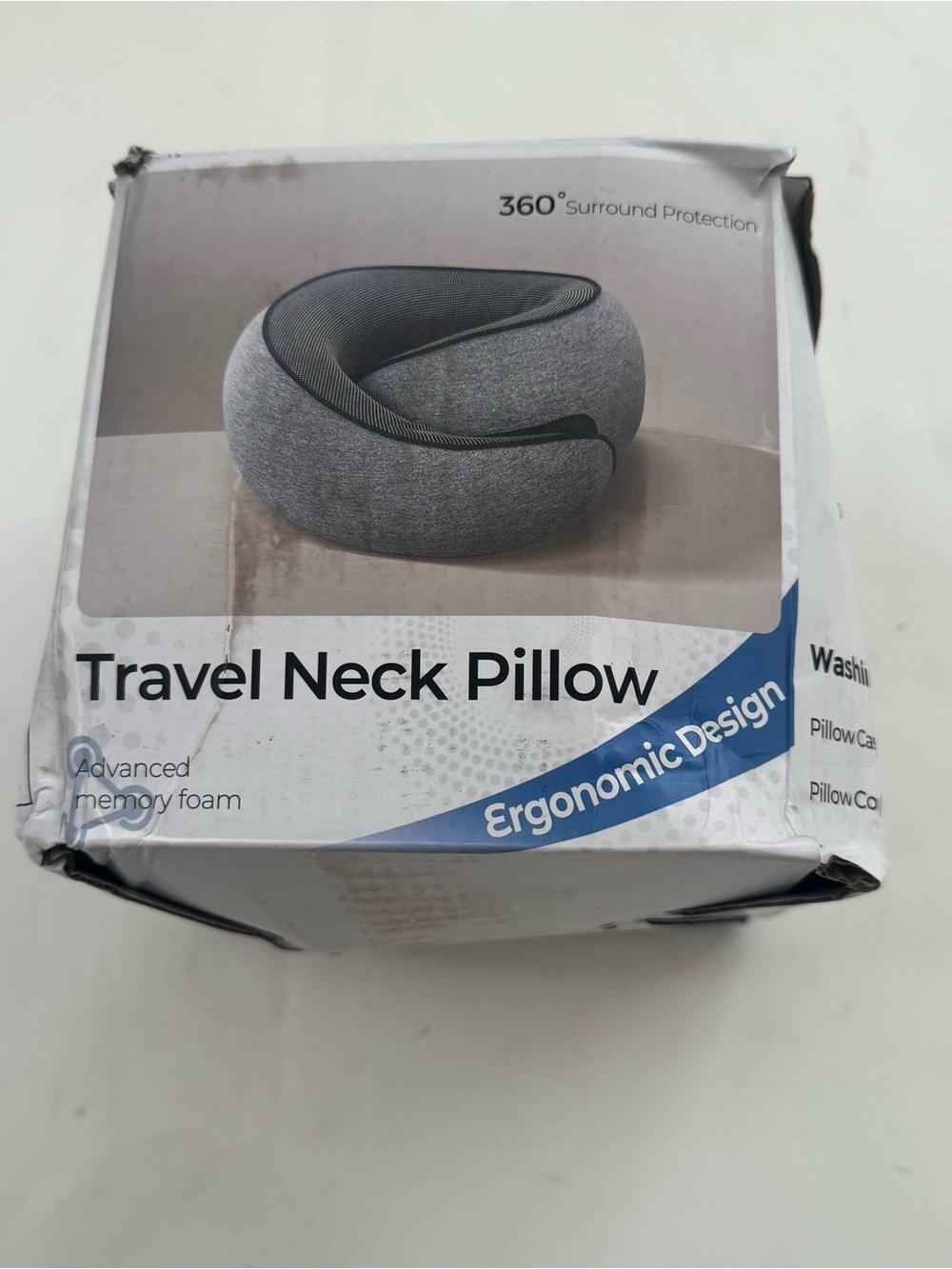 Travel Neck Pillow 360 Surround Protection Advanced Memory Foam Flight Accessory